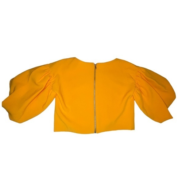 Topshop Puff Sleeves Top - Picture 6 of 9